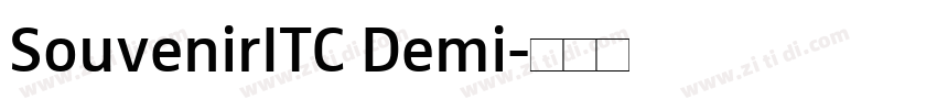 SouvenirITC Demi字体转换